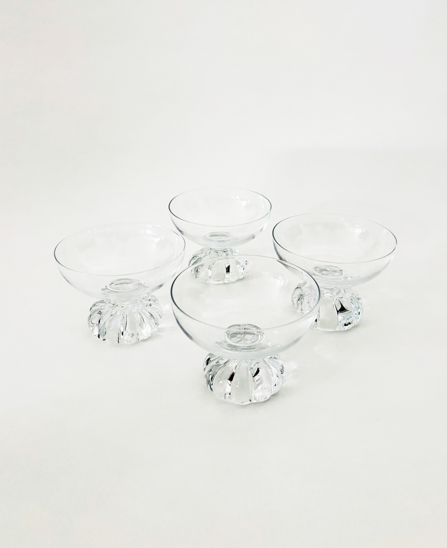 SET OF 4 CLEAR COUPES