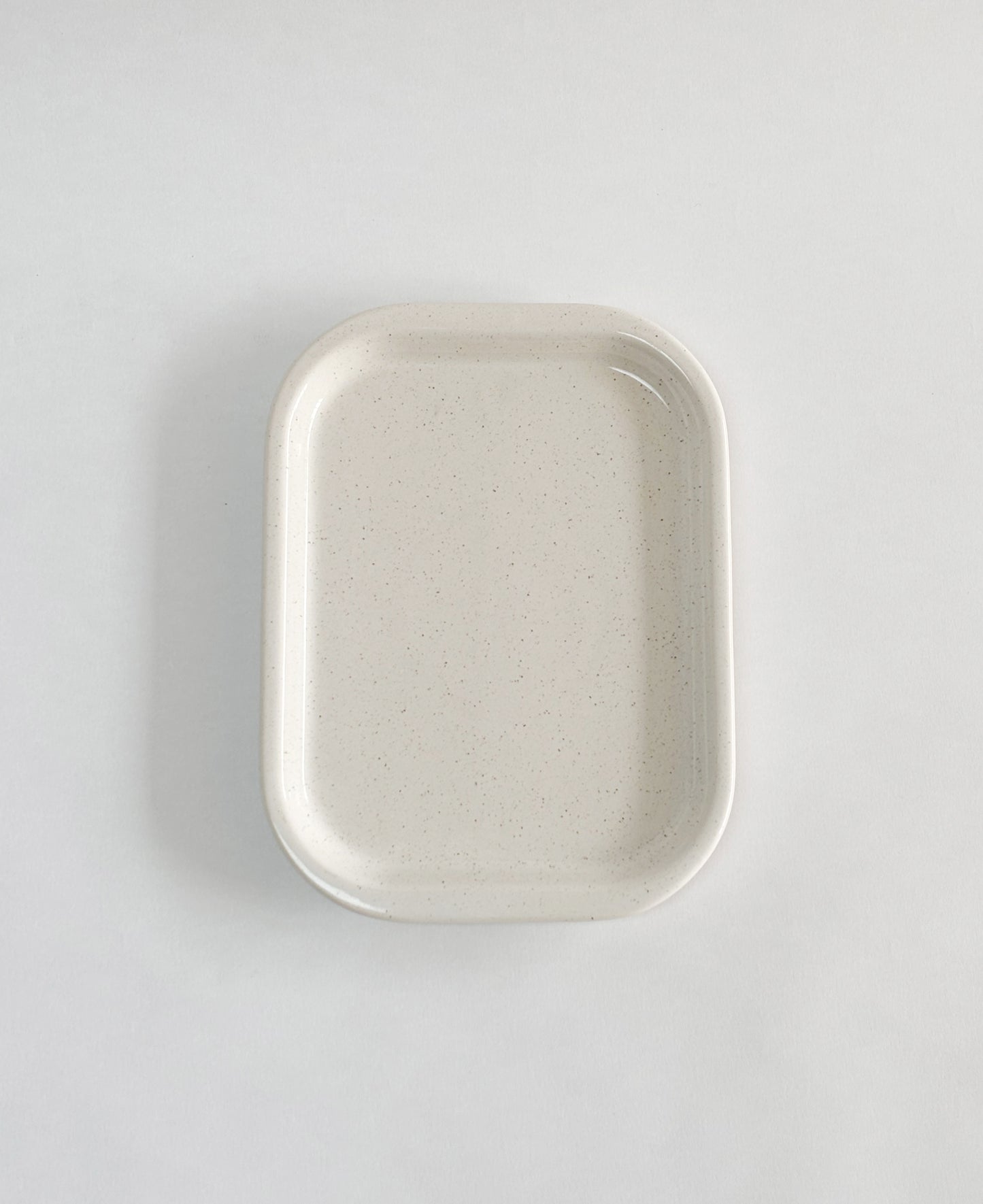 SPECKLE CREAM SERVING PLATTER