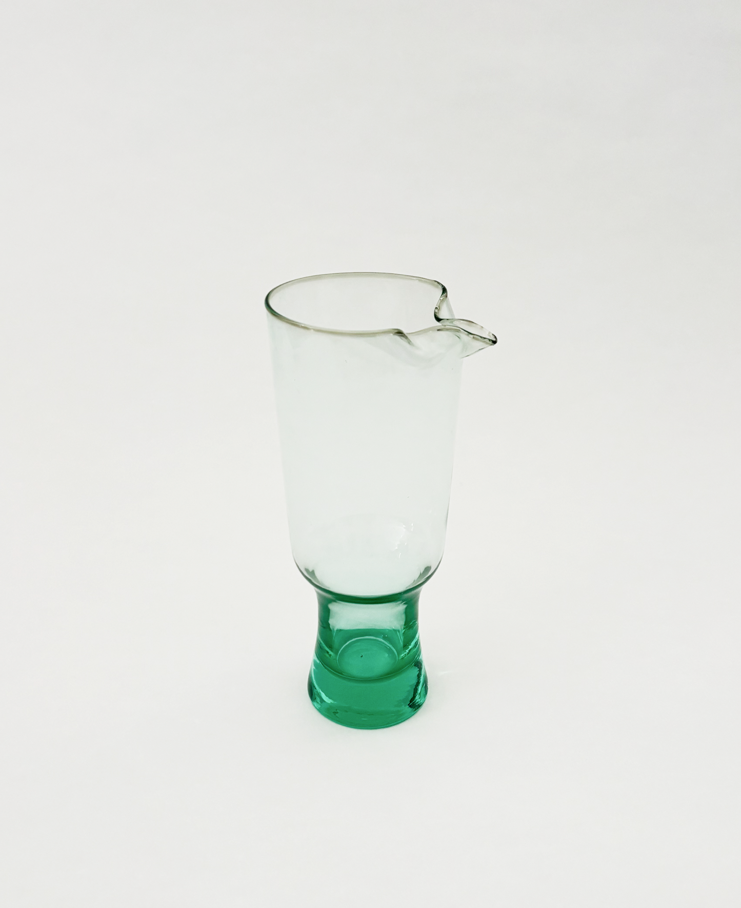 GREEN GLASS PITCHER