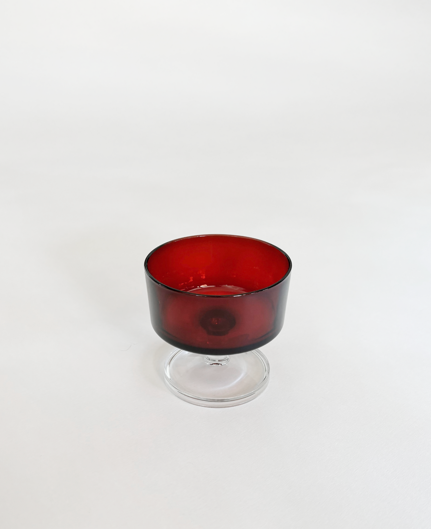 RUBY RED COCKTAIL GLASSES