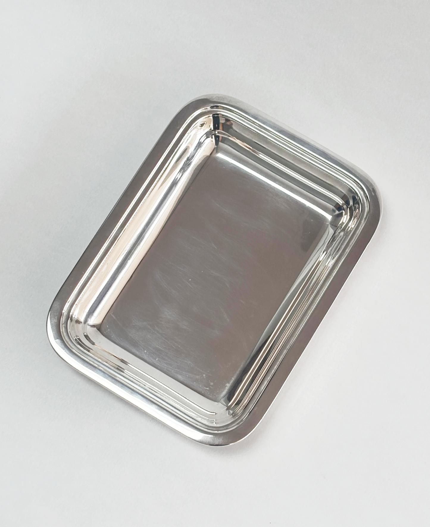 RECTANGLE SILVER PLATE TRAY