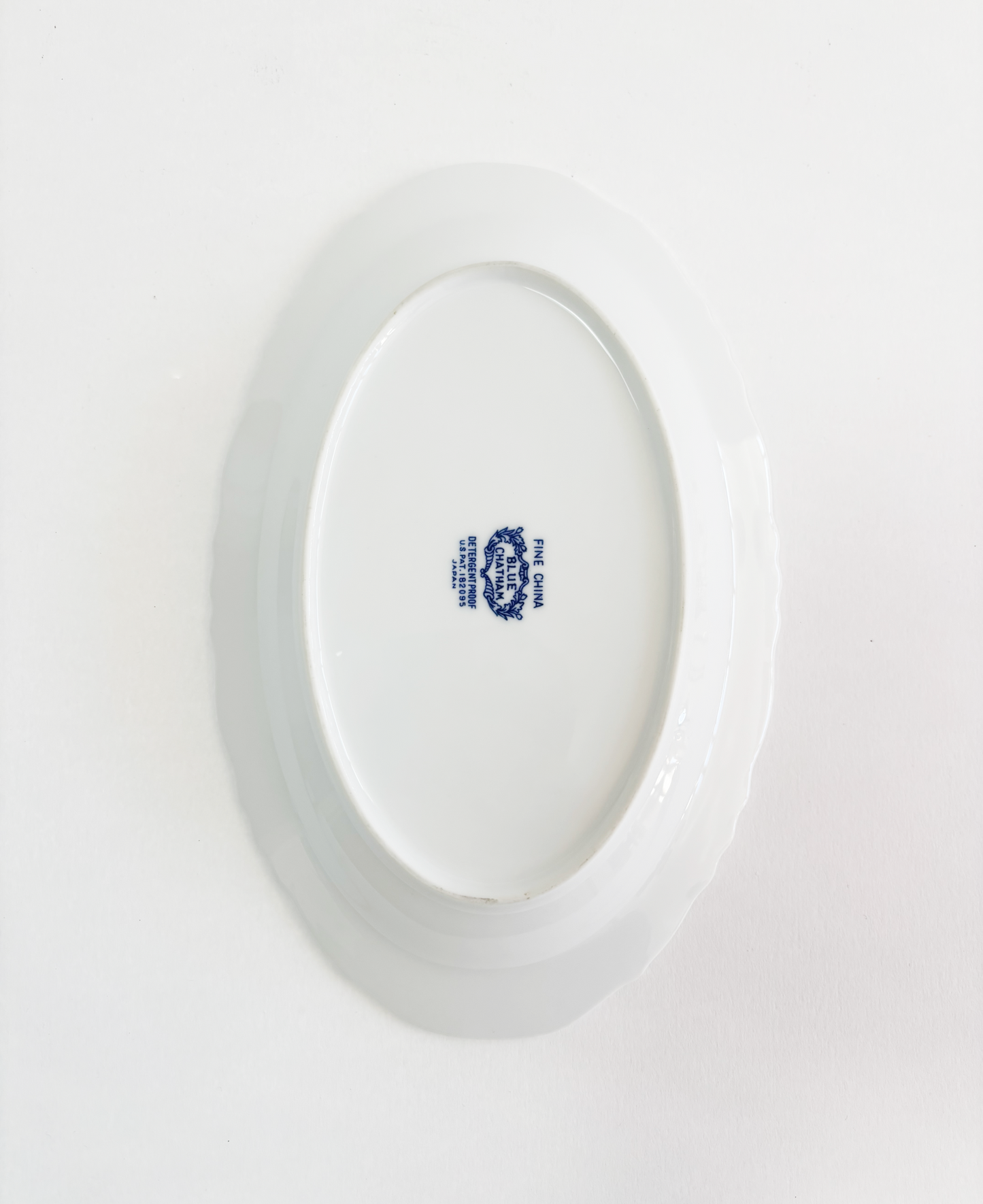 OVAL FLORAL EDGE PLATE