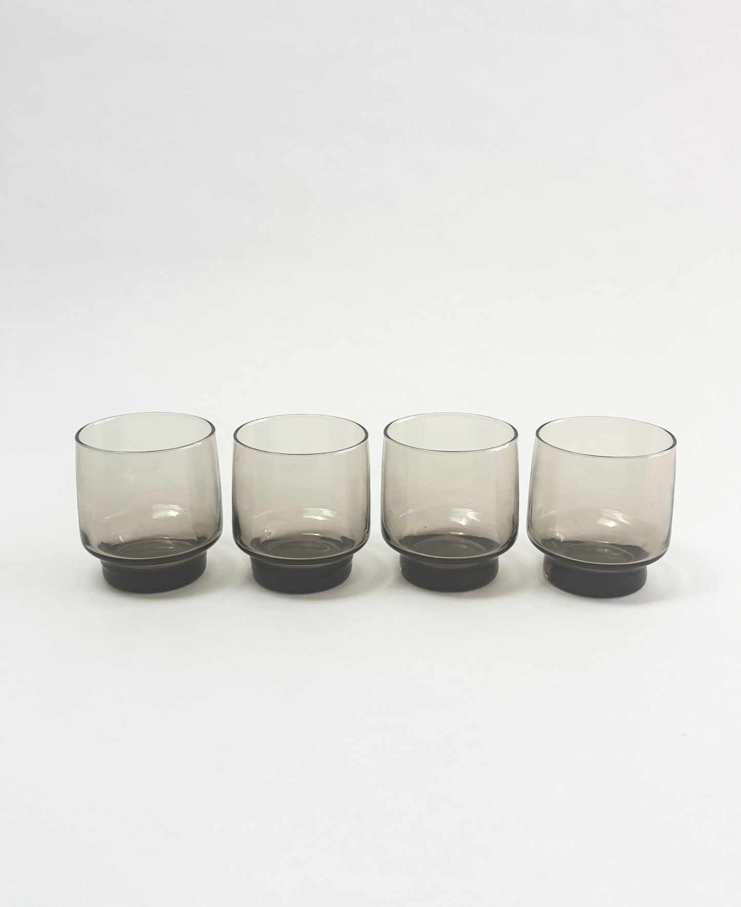 SET OF 4 SMOKE TUMBLERS