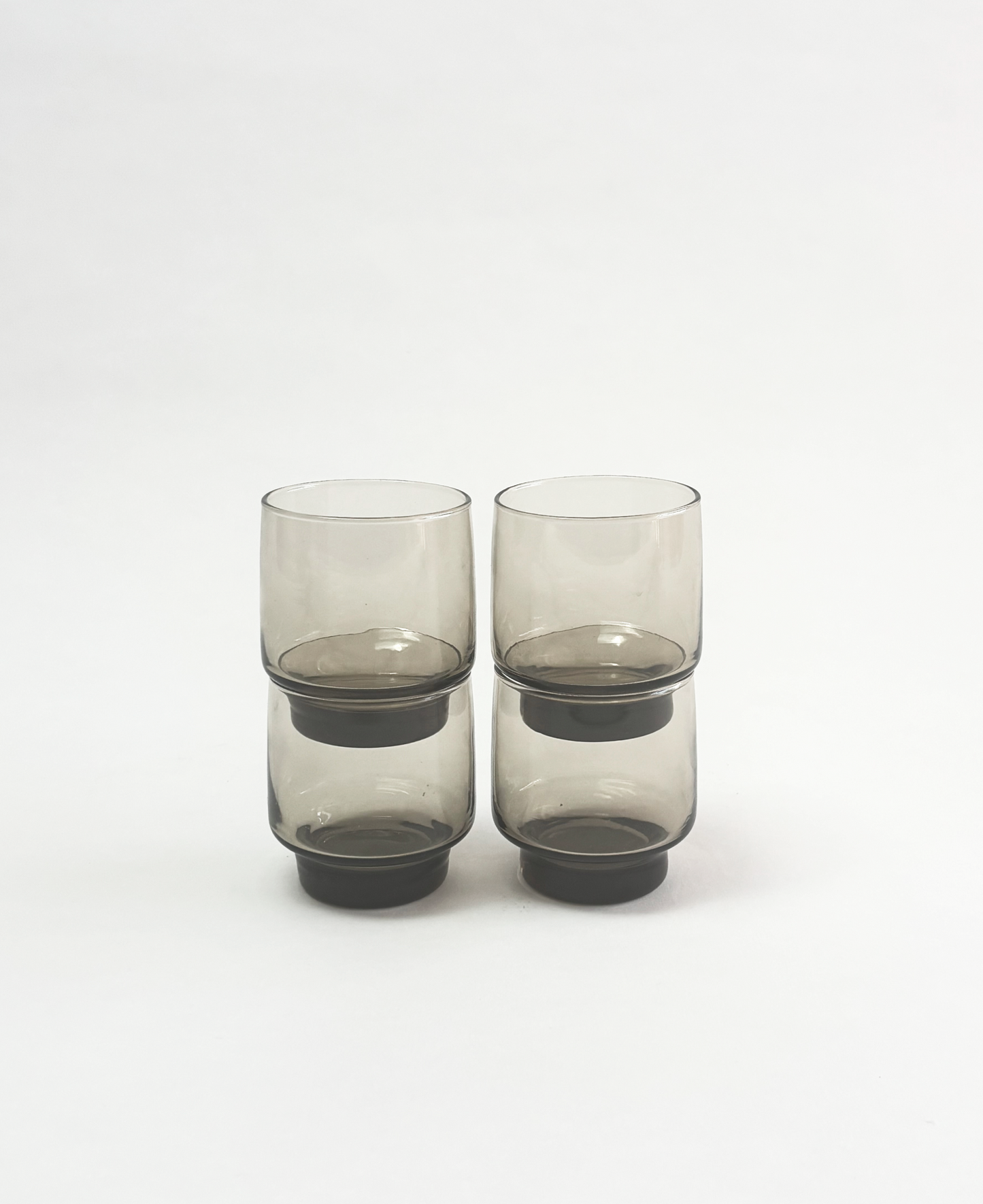 SET OF 4 SMOKE TUMBLERS