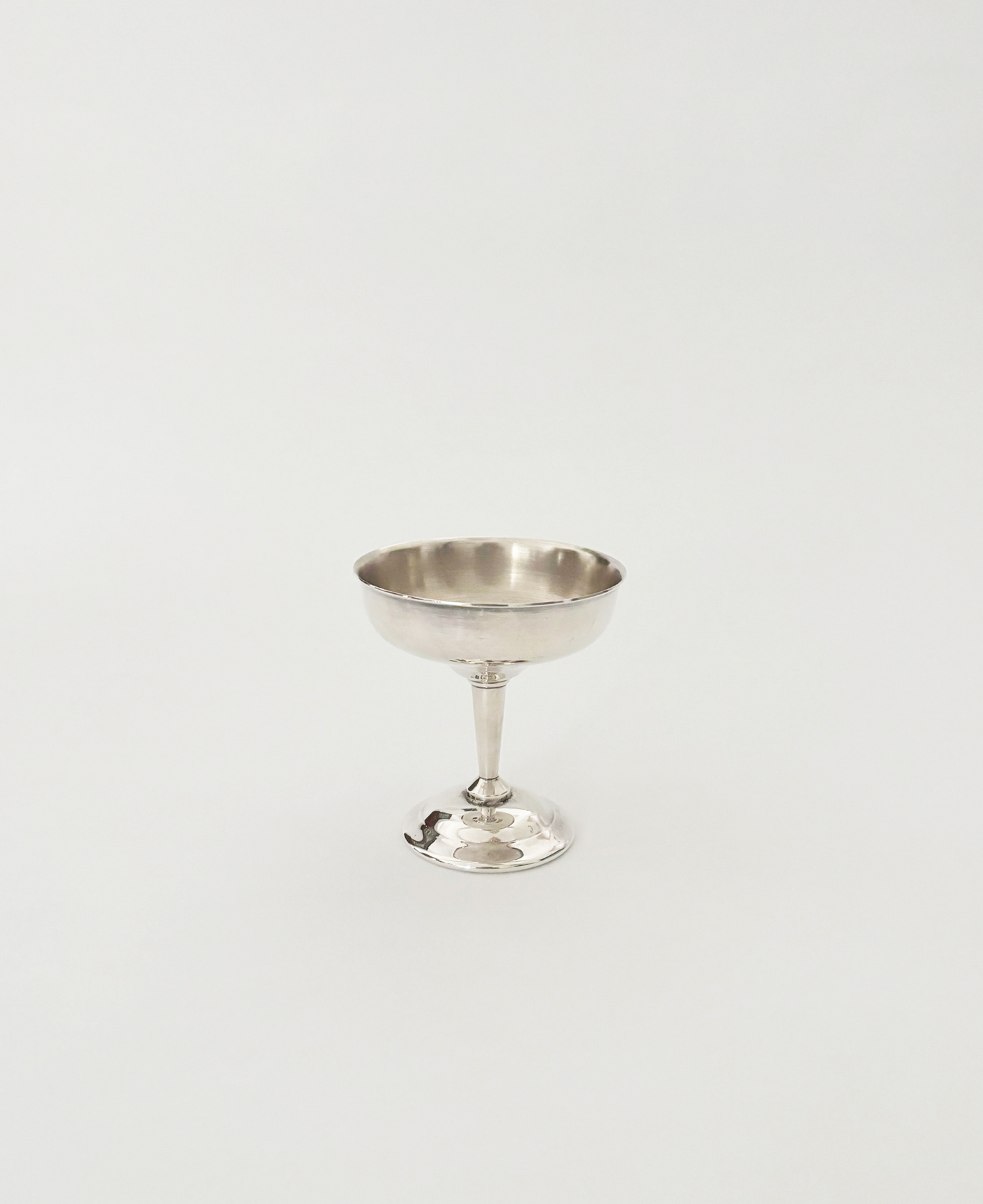 SET OF 2 SHORT SILVER COUPES