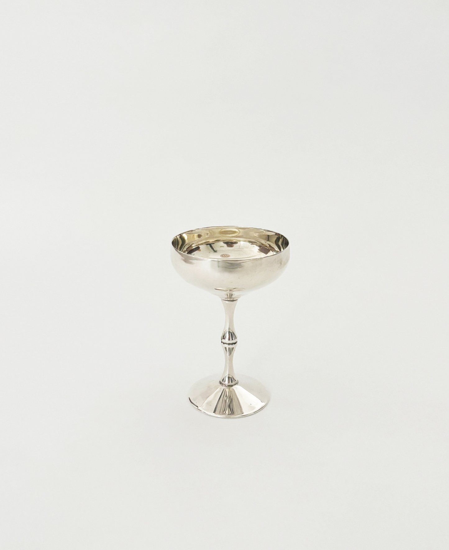SET OF 2 TALL SILVER COUPES