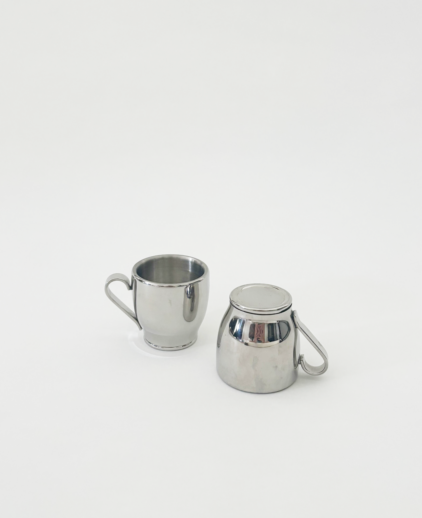 SET OF 2 STAINLESS STEEL ESPRESSO CUPS