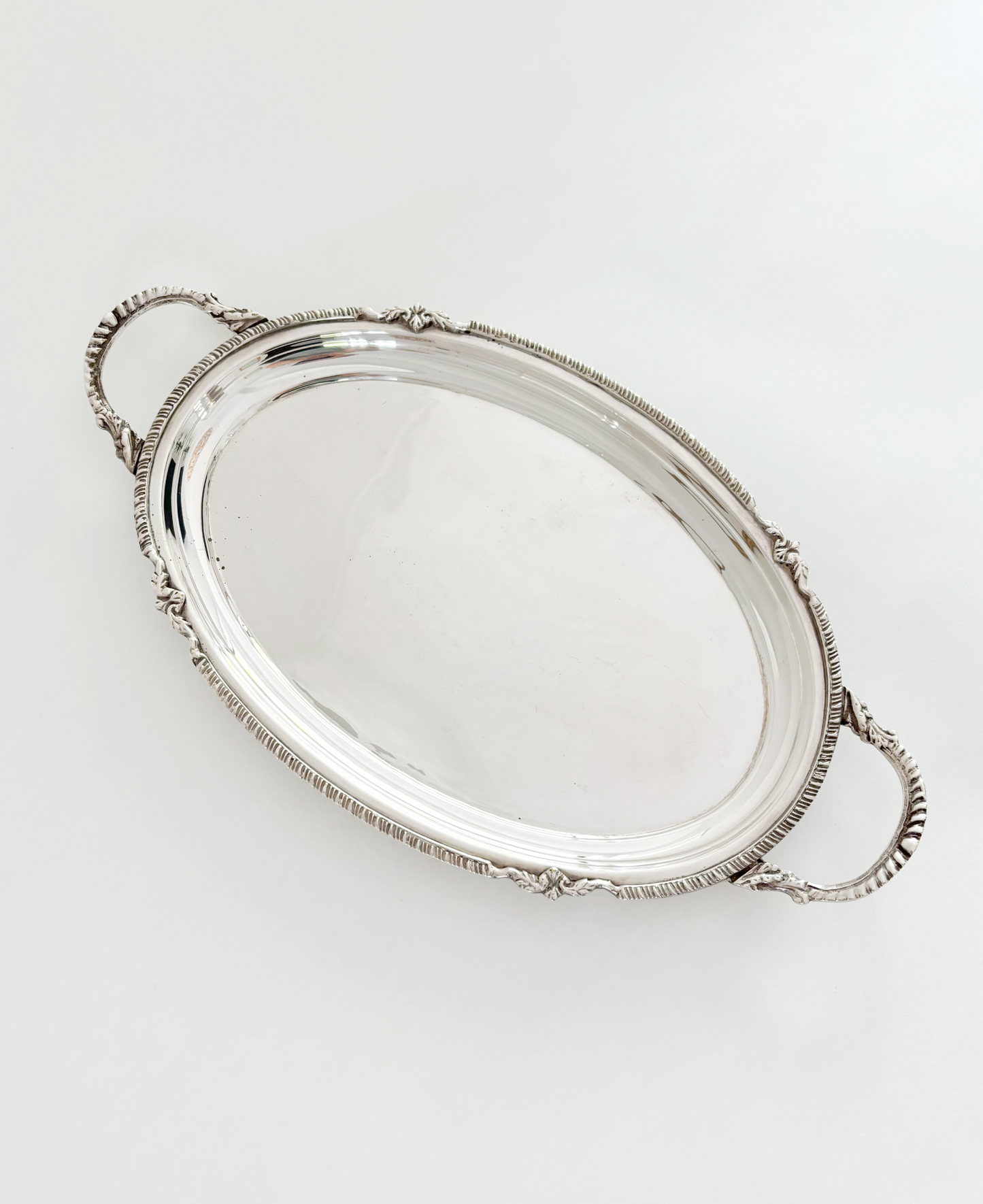 SILVER PLATED OVAL TRAY