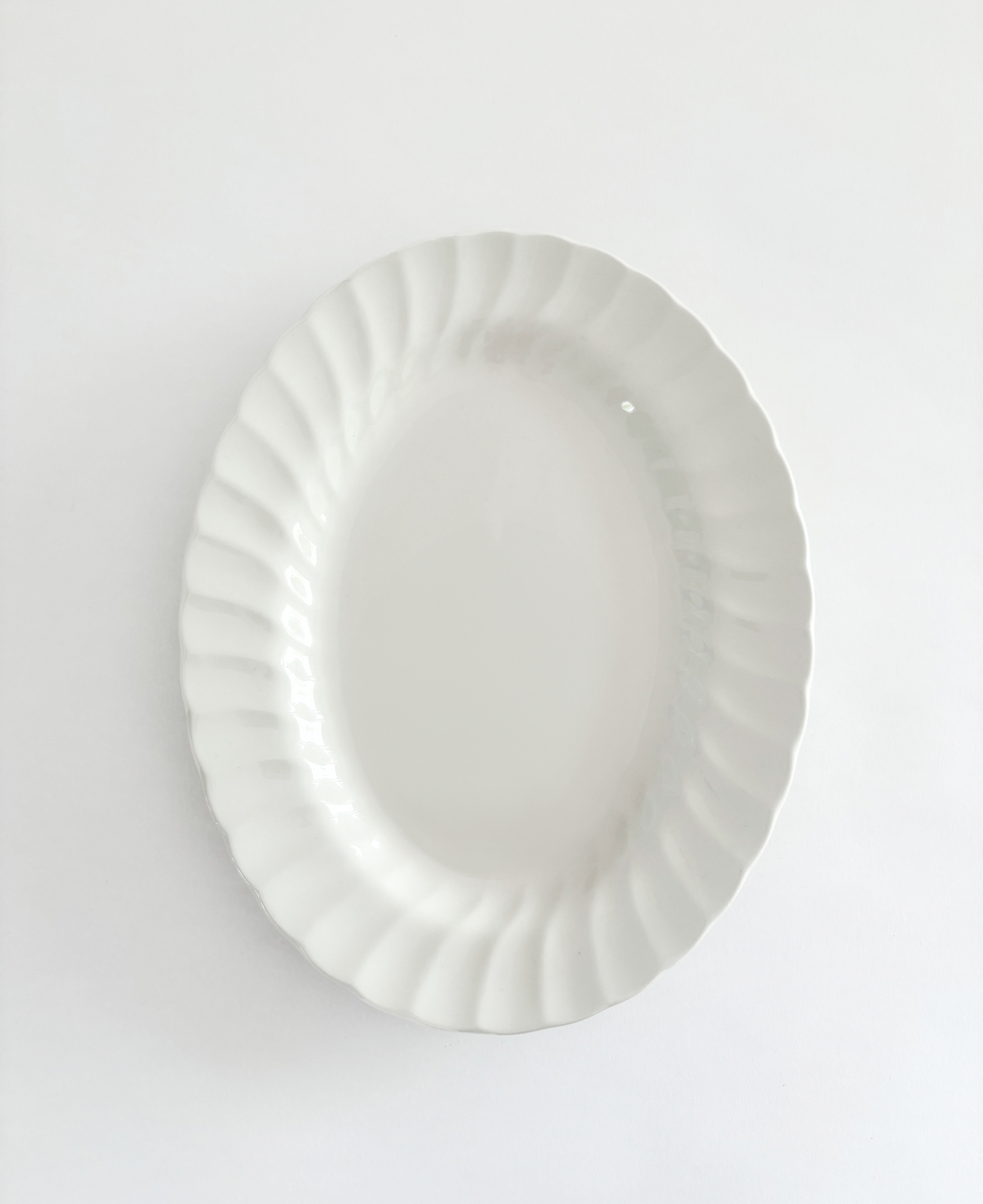 WHITE OVAL PLATTER