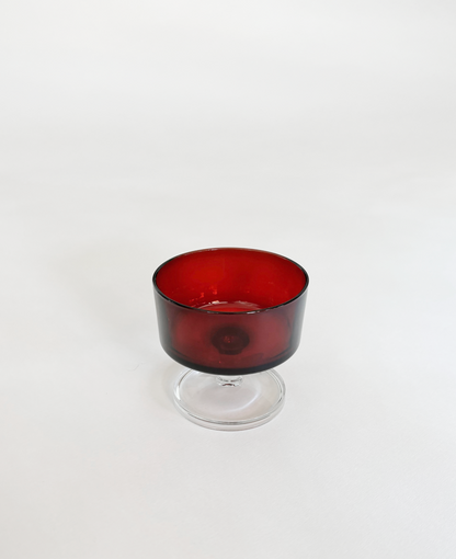 RUBY RED COCKTAIL GLASSES