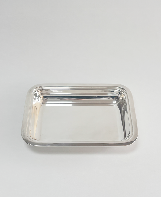 RECTANGLE SILVER PLATE TRAY