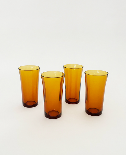 AMBER TALL GLASSES