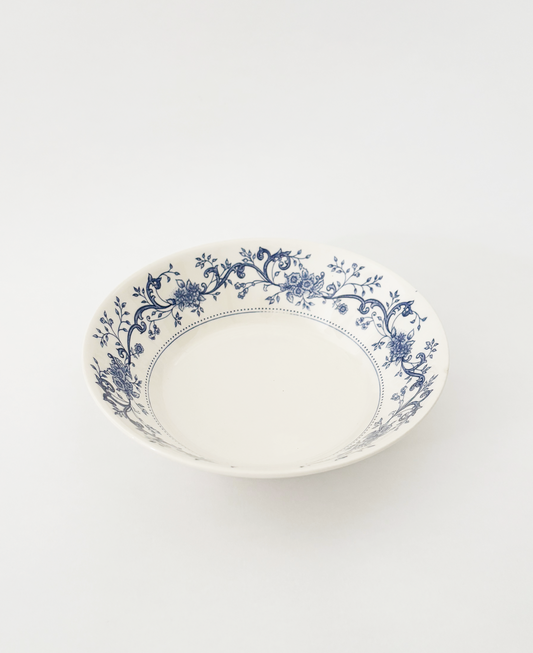 BLUE DECORATIVE RIM BOWL