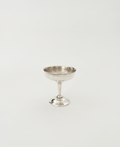 SET OF 2 SHORT SILVER COUPES