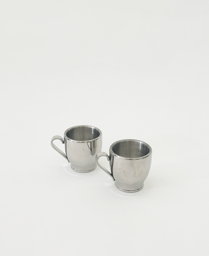 SET OF 2 STAINLESS STEEL ESPRESSO CUPS