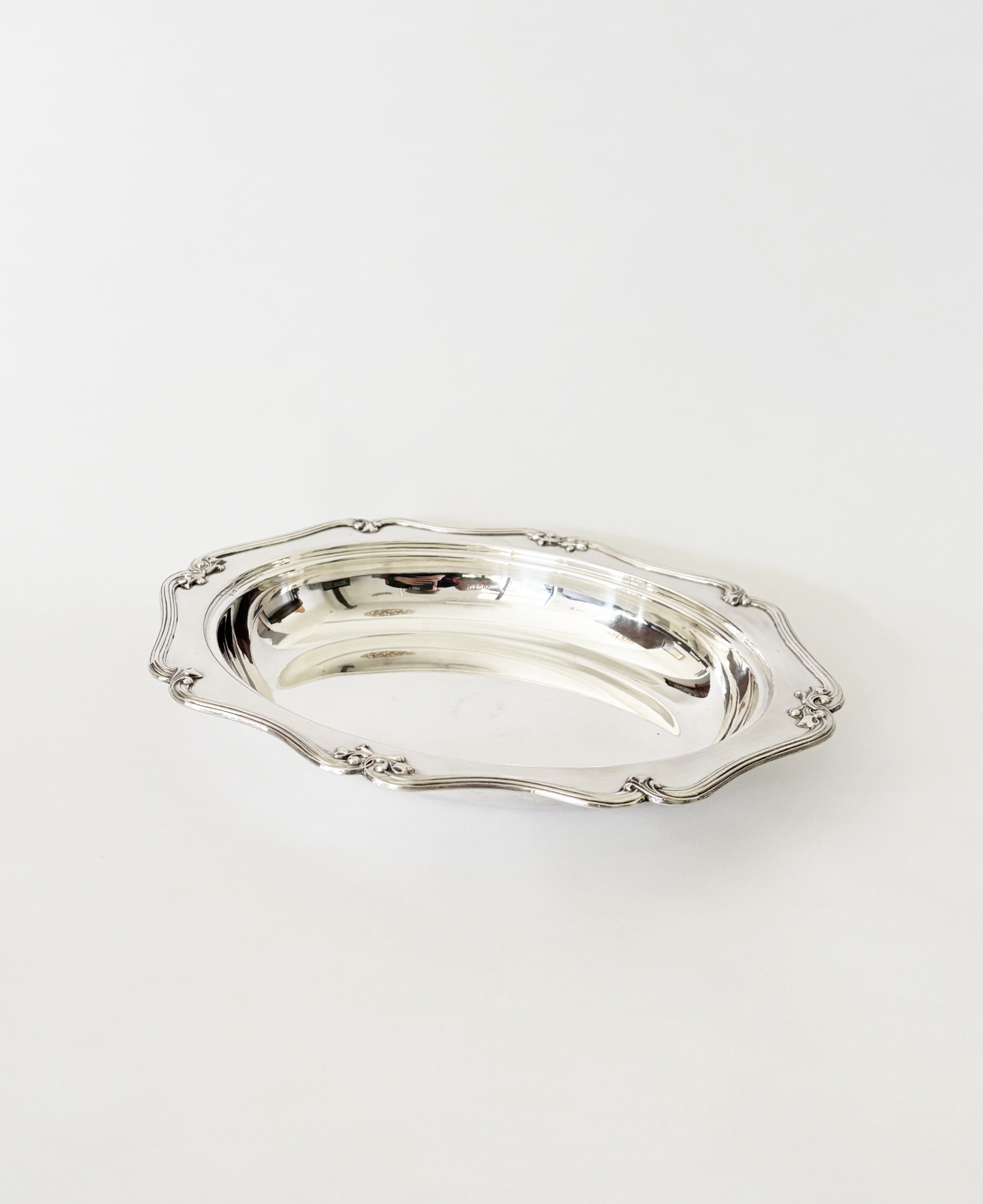 SILVER PLATE OVAL SERVING DISH