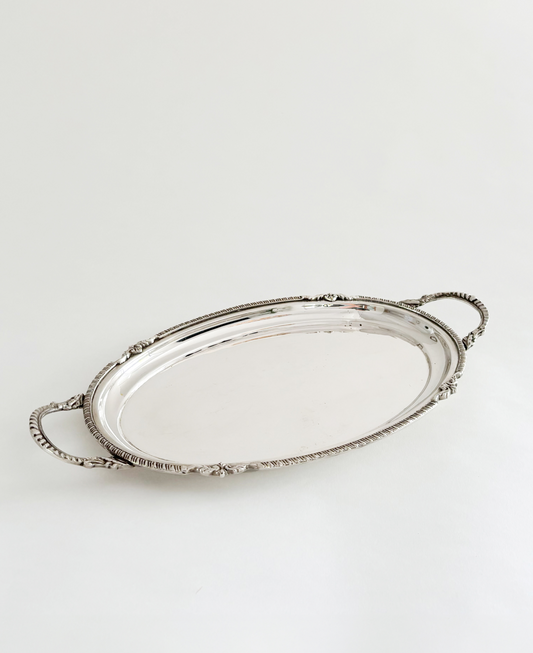 SILVER PLATED OVAL TRAY