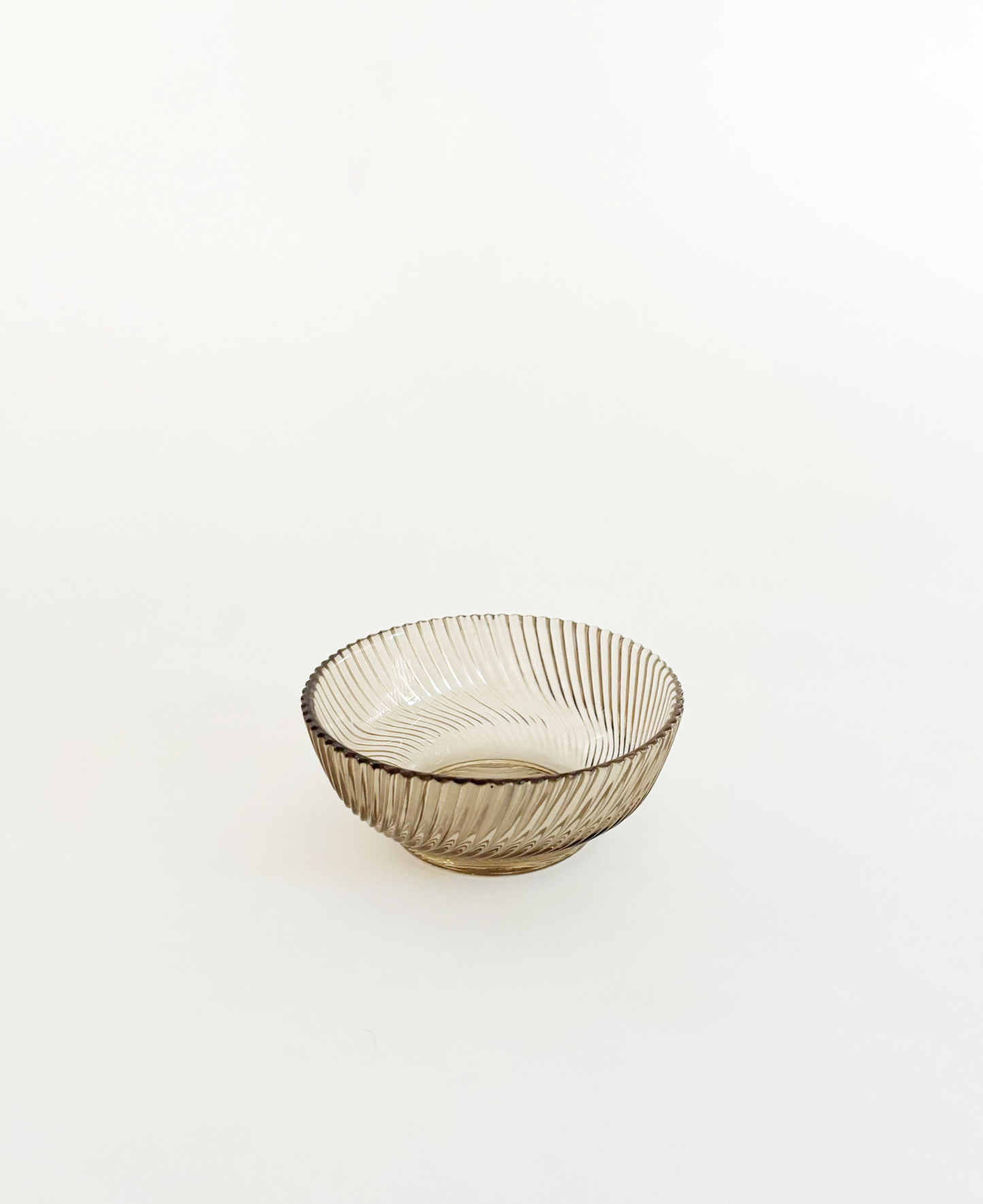 SET OF SMOKED GLASS BOWLS
