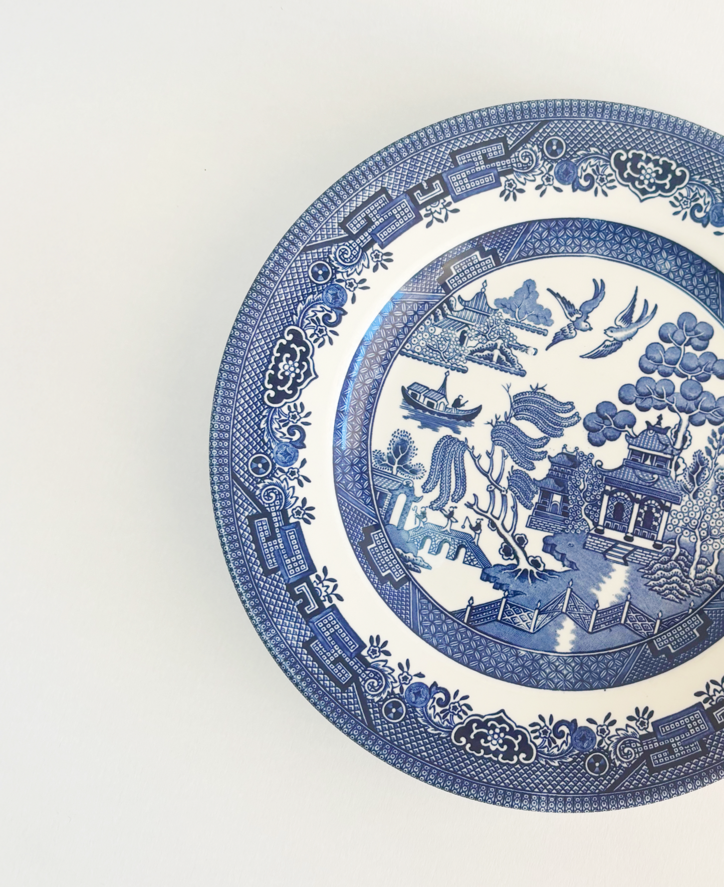BLUE WILLOW DINNER PLATES